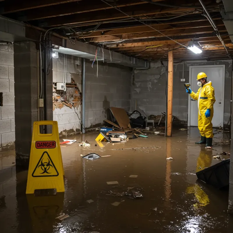 Flooded Basement Electrical Hazard in Saline County, AR Property